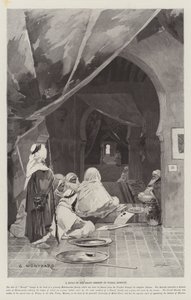 A Divan of the Grand Shereef of Wazan, Morocco by Charles Auguste Loye